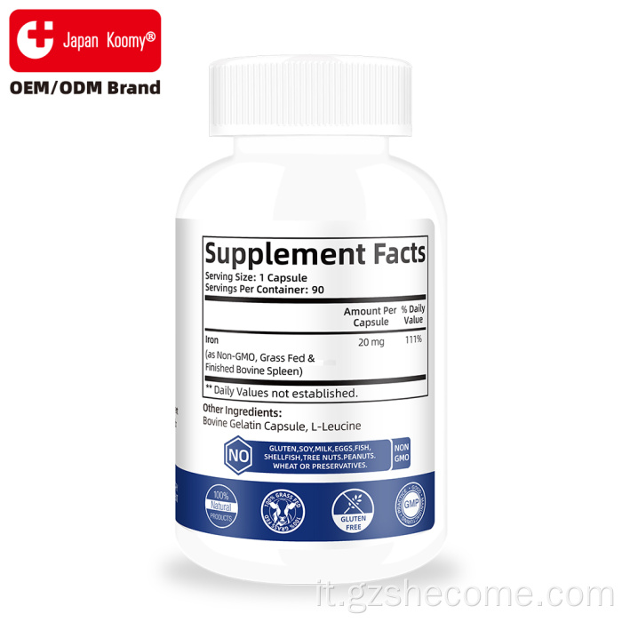 Shecome Iron Capsules Supporto energetico e vitale